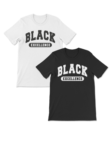 Black Excellence Black Heritage Unisex Tee Shirt - Customization Option - Black or White