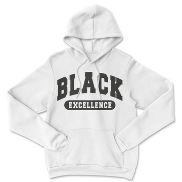 Black Excellence Black Heritage Unisex Hoodie - White
