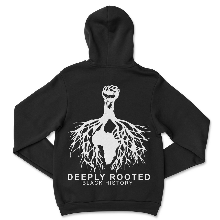 Deeply Rooted Black Heritage Unisex Hoodie - Black