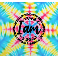 I-am-worthy-loved-kind-strong-important-brave-capable-loved-positive-affirmations-affirmation-tie-dye-20-ounce-3-tumbler-fab five print shop