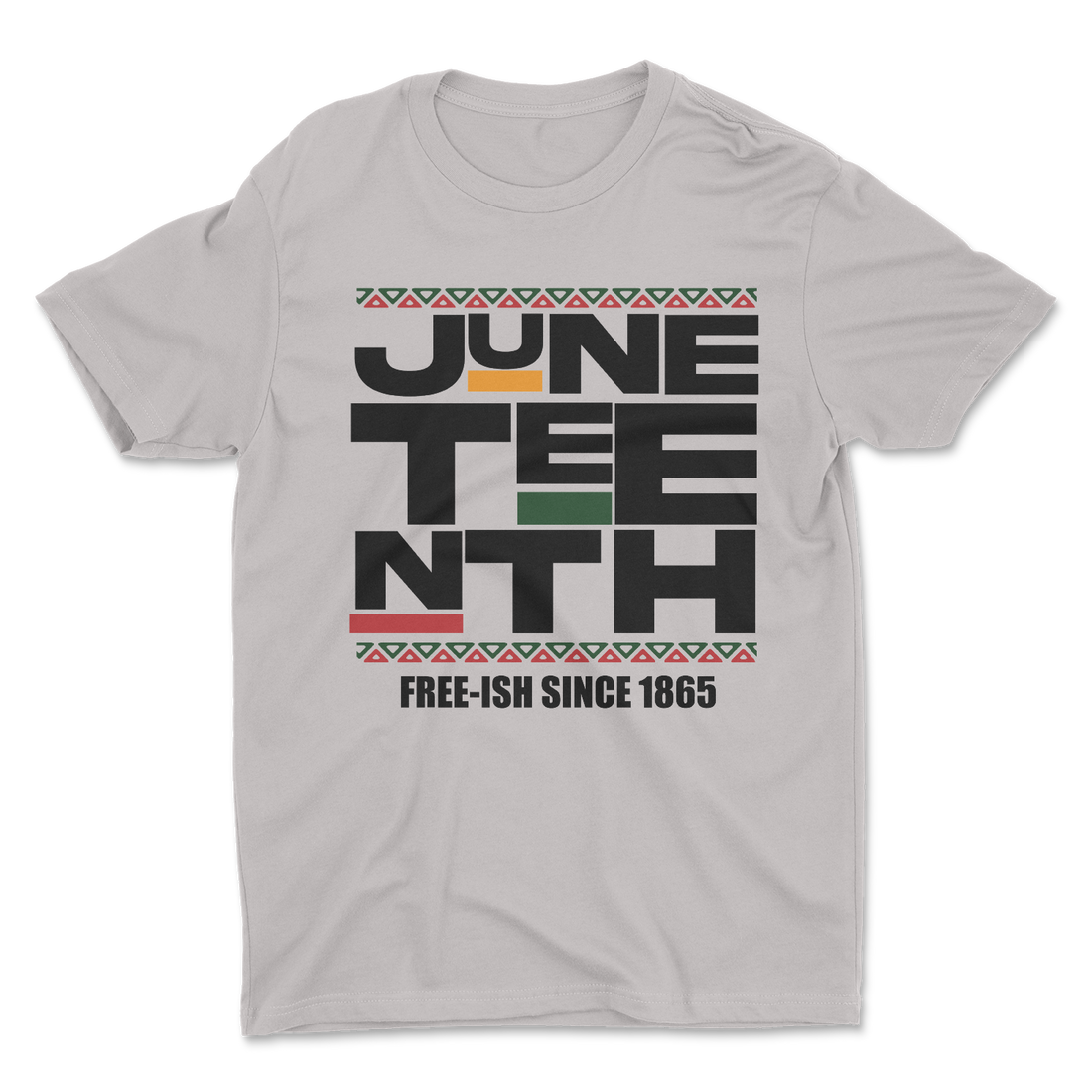 juneteenth-free-ish-since-1865-silver-tee-shirt-fabfiveprintshop
