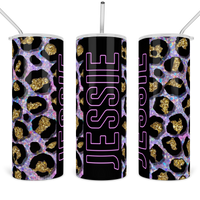 faux-glitter-purple-neon-leopard-custom-personalized-drink-water-tumbler-2-fab five print shop